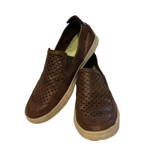 Cushe Shoes Mens Size 10 Brown Shumaker's Mark Slip On Perforated UM00860